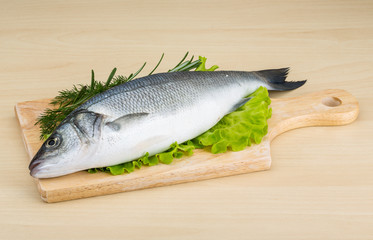 Raw seabass