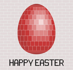 Happy Easter greeting card