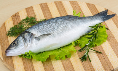 Raw seabass