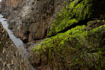 Water And Rocks Near La Bufadora