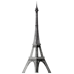 Fototapeta na wymiar Eiffel tower vector logo design template. France or Paris icon.
