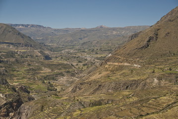 Fototapeta na wymiar View of Colca Valley, Peru.
