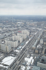 View from Ostankino television tower