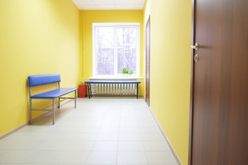 Hospital corridor interior