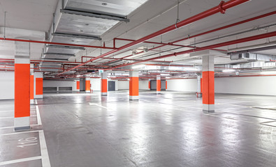 Photo of underground car park.