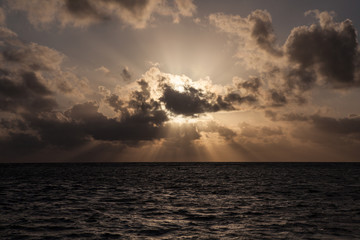 Sunrise on Caribbean Sea