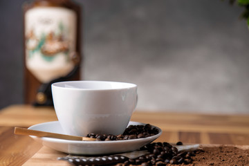 Coffee, ambient saturated home concept