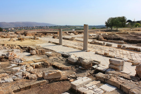 archaeological excavations, national park Zippori, Israel
