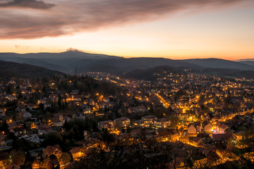 Fototapeta premium Dämmerung Wernigerode, Harz