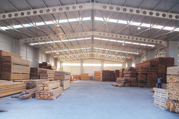 carpenter billet wood production hall