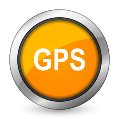 gps orange icon