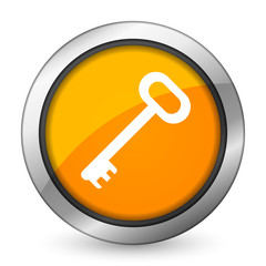 key orange icon secure symbol