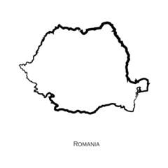 Romania map icon for your design