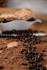 Home life, coffee break, ambient colorful theme