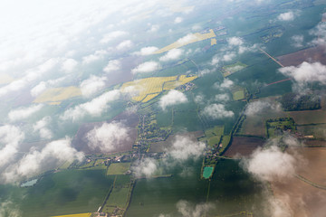 Naklejka premium view from airplane on Earth