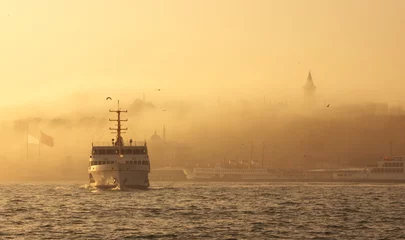 Rolgordijnen Istanbul - ferry near Topkapı Palace © mystique