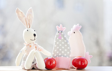 Easter eggs and decorations