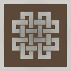 Geometric cross celtic symbol