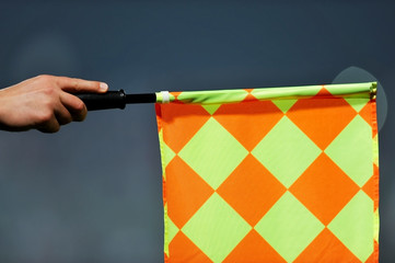 Hand of assistant referee