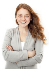 Portrait of smiling young woman