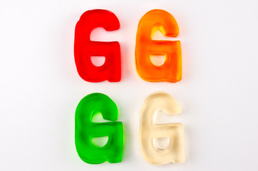 Gummy Letters G