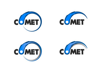 Fototapeta premium Comet flame burning up for business logo
