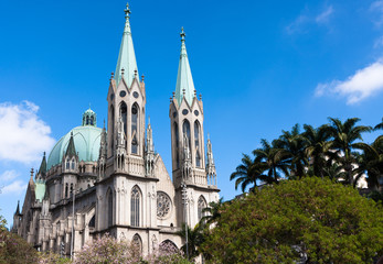 Fototapeta na wymiar Se Cathedral, Sao Paulo - Brazil