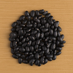 Circle of black beans