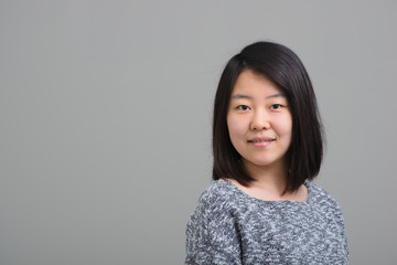 Smiling asian woman