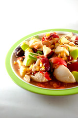 fruit and vegetable salad dish