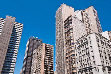 Fototapeta premium Old Commercial Skyscrapers in Downtown Rio de Janeiro