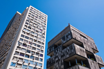 Obraz premium Old Commercial Skyscrapers in Downtown Rio de Janeiro