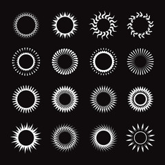 Vector symbol of sun