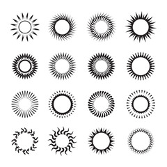 Vector symbol of sun
