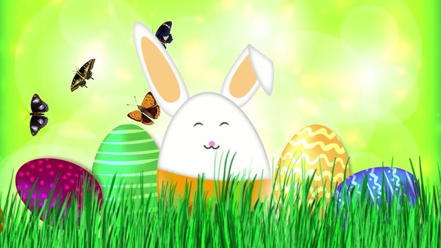 Frohe Ostern Osterhase Video Animation