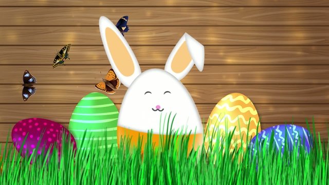 Frohe Ostern Osterhase Video Animation