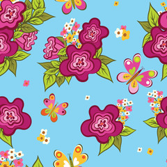 Seamless floral background