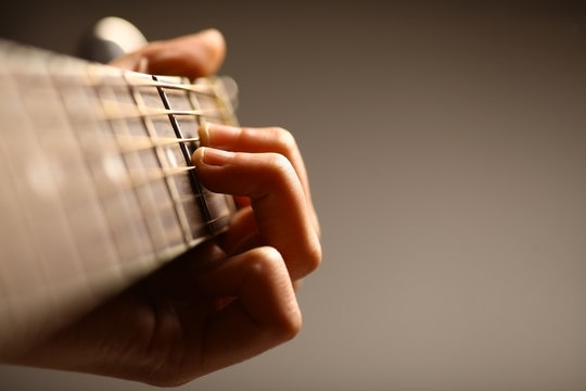 Acoustic guitar detail