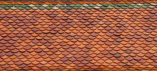 Temple roof tiles