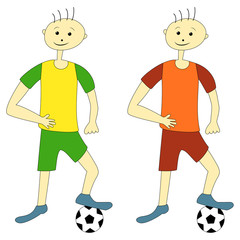 Cartoon Football Players