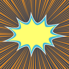 Blank comic bubble speech