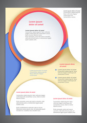 Abstract colored flyer