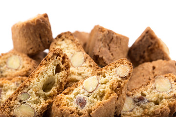 Italian cantuccini cookie with almond