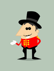 Cartoon ringmaster