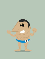 Cartoon bodybuilder