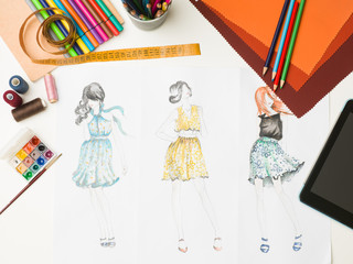 fashion designer workspace