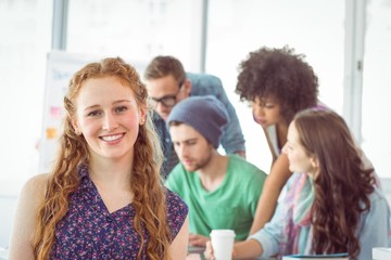 Fashion students working as a team