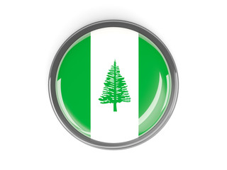Round button with flag of norfolk island