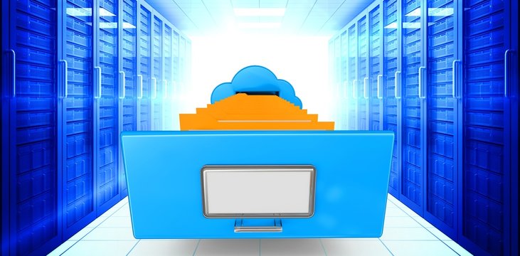 Composite image of cloud computing drawer