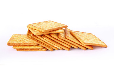 Many Yummy Square Cream Crackers For the best healthy foods and quick easy food composition are on the Earth tone scene. Dessert Concept.